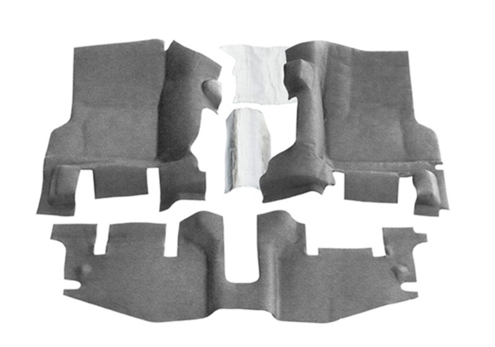 Picture of BedRug 97-06 Jeep TJ Front 3pc BedTred Floor Kit w-Center Console - Incl Heat Shields