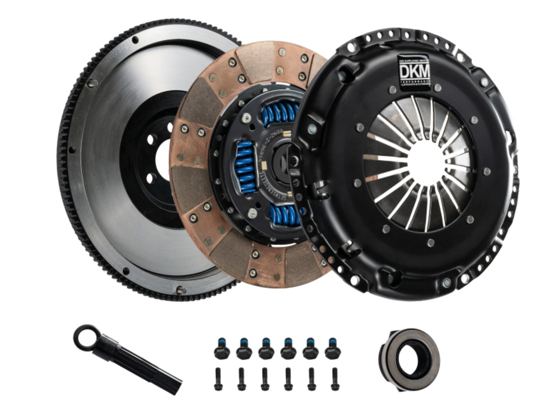 Picture of DKM Clutch VW Beetle-Corrado-Golf-GTI 1-8T Ceramic MC Clutch Kit w-Flywheel 425 ft-lbs Torque