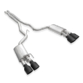Picture of Stainless Works 2020 Ford GT500 Legend Catback X-Pipe Exhaust Factory Connect - Black Tips