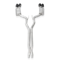 Picture of Stainless Works 2020 Ford GT500 Legend Catback X-Pipe Exhaust Factory Connect - Black Tips