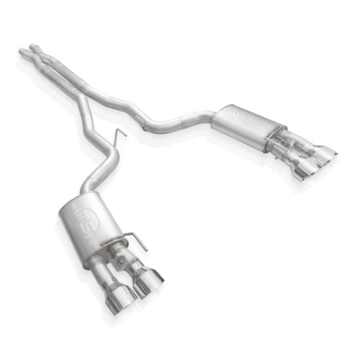 Picture of Stainless Works 2020 Ford GT500 Redline Catback X-Pipe Exhaust Factory Connect - Polished Tips