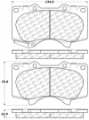 Picture of StopTech 03-09 Lexus GX4780-Toyota 4Runner Front Truck & SUV Brake Pad