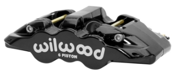 Picture of Wilwood Caliper - Aero-DS Forged Six-Piston Caliper Black 6-52in Piston 1-25in Rotor - Black