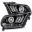 Picture of AlphaRex 10-12 Ford Mustang PRO-Series Projector Headlights Plank Style Jet Black w-Top-Bottom DRL