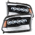 Picture of AlphaRex 09-18 Dodge Ram 1500HD NOVA LED Projector Headlights Plank Style Design Gloss Black w-DRL