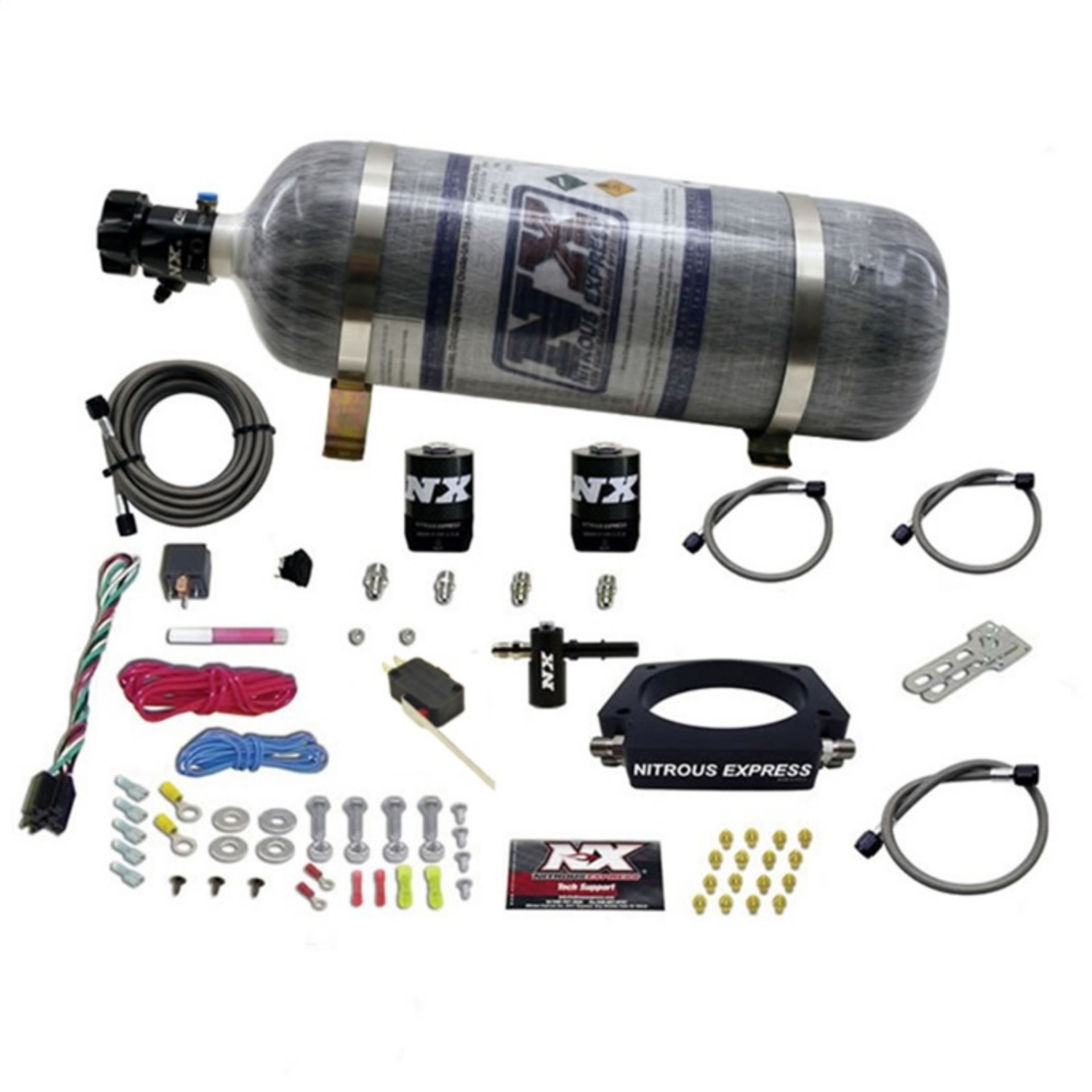 Picture of Nitrous Express LT2 C8 Nitrous Plate Kit 50-300HP w-Composite Bottle