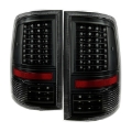 Picture of xTune Dodge Ram 1500 09-14 - Incandescent Only C Shape LED Tail Lights- Black ALT-JH-DR09-LED-CS-BK