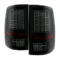Picture of xTune Dodge Ram 1500 09-14 - C Shape LED Tail Lights- Black Smoked ALT-JH-DR09-LED-CS-BSM