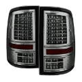 Picture of xTune Dodge Ram 1500 09-14 - Incandescent Only C Shape LED Tail Lights- Smoked ALT-JH-DR09-LED-CS-SM