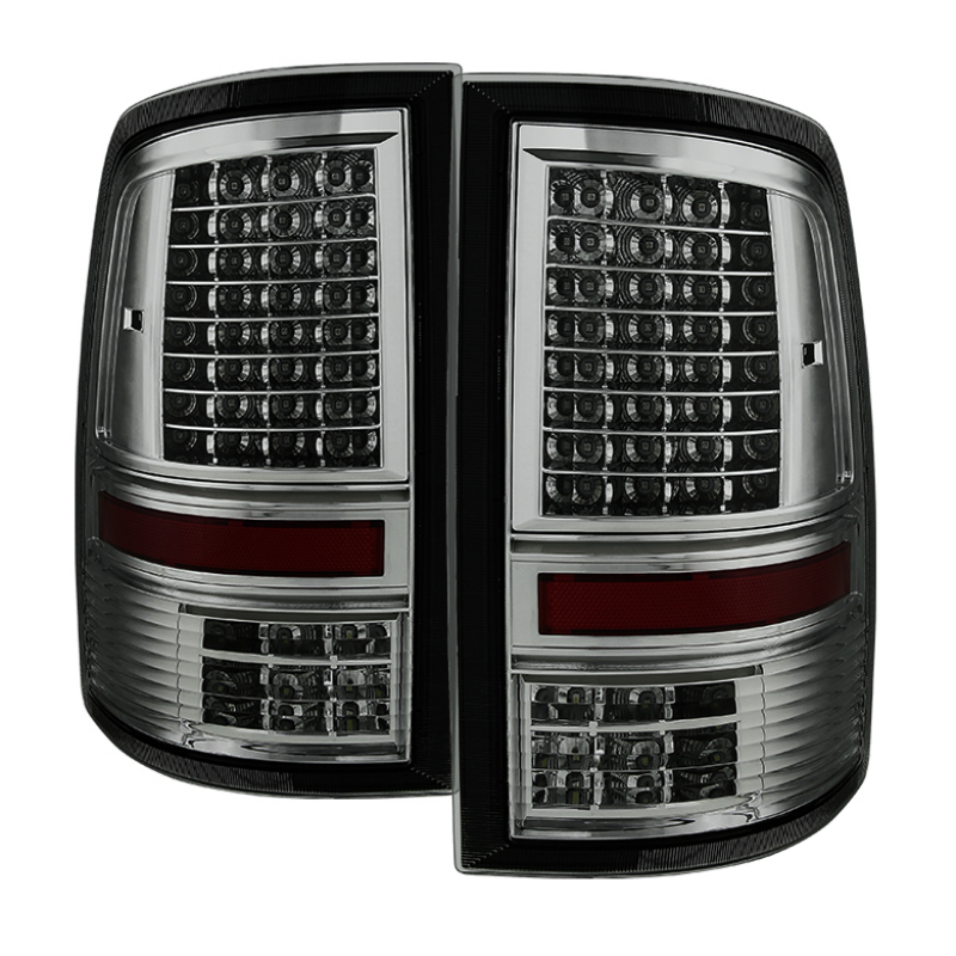 Picture of xTune Dodge Ram 1500 09-14 - Incandescent Only C Shape LED Tail Lights- Smoked ALT-JH-DR09-LED-CS-SM