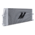 Picture of Mishimoto Heavy-Duty Oil Cooler - 17in- Same-Side Outlets - Silver