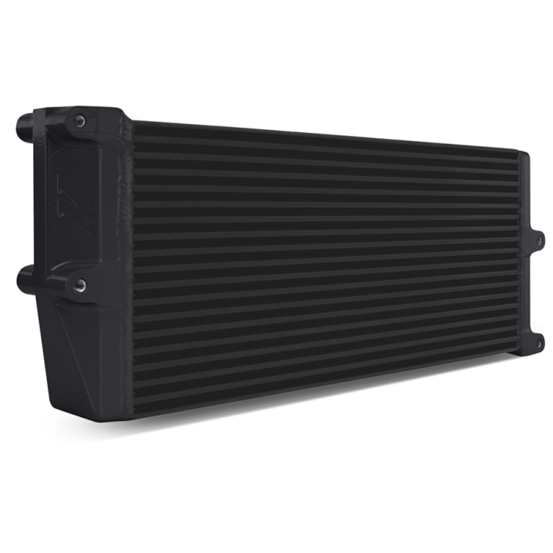Picture of Mishimoto Heavy-Duty Oil Cooler - 17in- Opposite-Side Outlets - Black