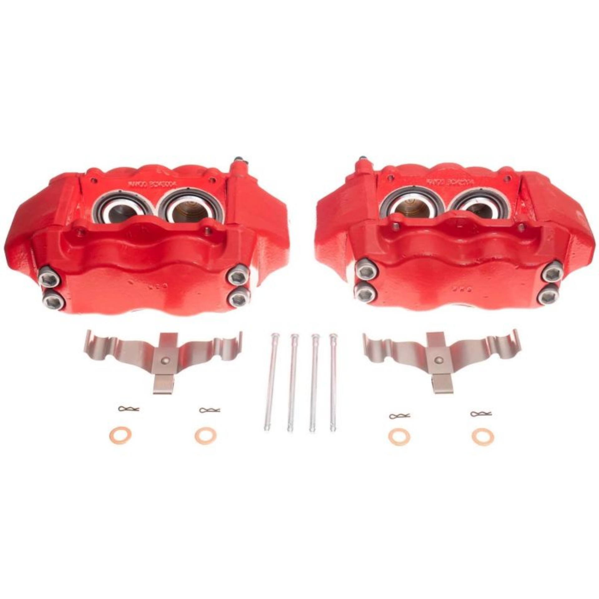 Picture of Power Stop 09-14 Hyundai Genesis Front Red Calipers w-o Brackets - Pair