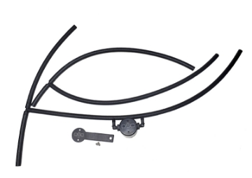 Picture of J&L 16-24 Nissan Titan 5-6L Passenger Side Oil Separator 3-0 - Black Anodized