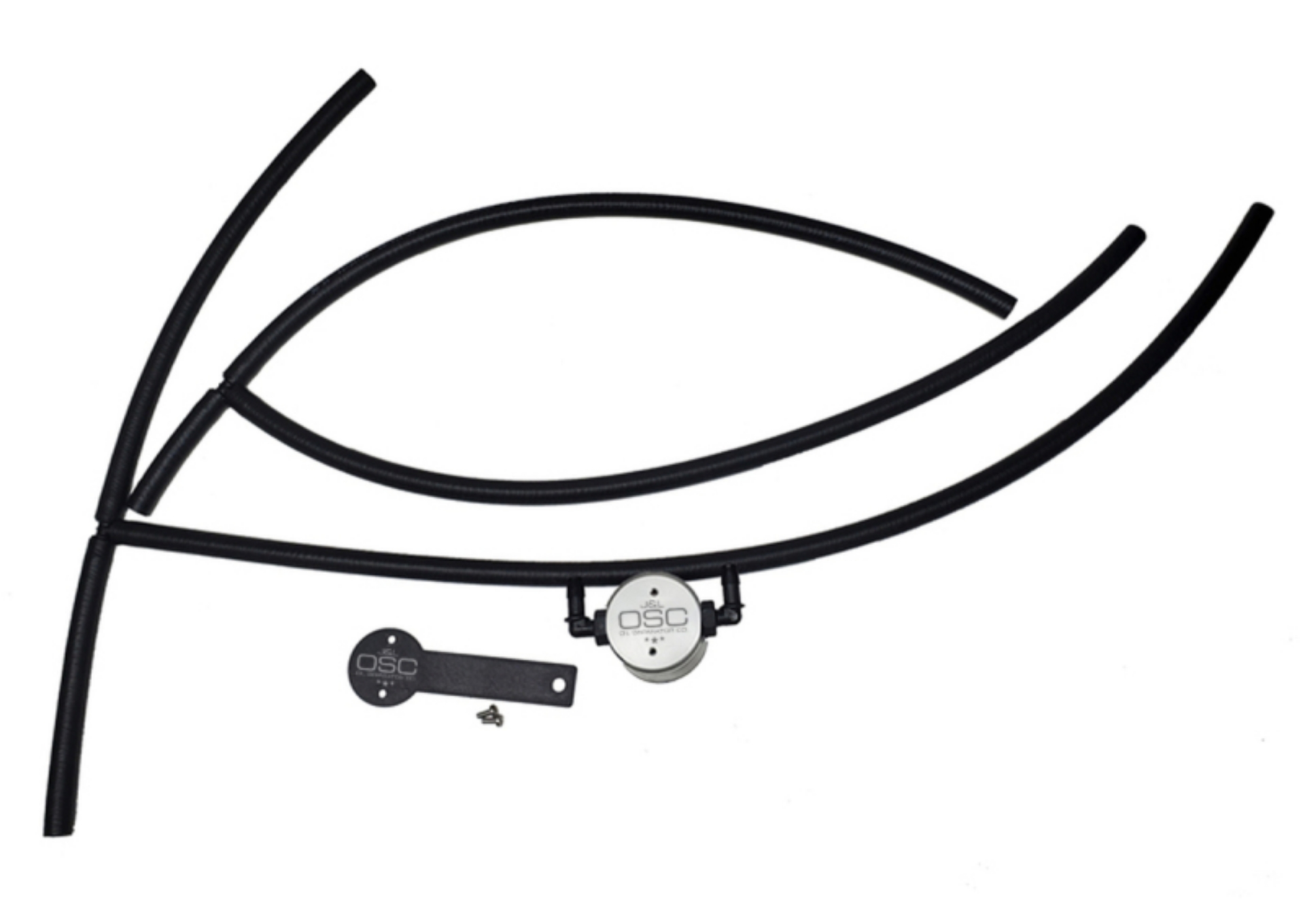 Picture of J&L 16-24 Nissan Titan 5-6L Passenger Side Oil Separator 3-0 - Clear Anodized