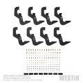 Picture of Westin 2019 Chevrolet Silverado-Sierra 1500 Crew Cab Thrasher Running Boards - Textured Black