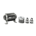 Picture of DeatschWerks Stainless Steel 8AN 100 Micron Universal Inline Fuel Filter Housing Kit 70mm