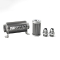 Picture of DeatschWerks Stainless Steel 10AN 100 Micron Universal Inline Fuel Filter Housing Kit 110mm