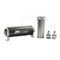 Picture of DeatschWerks Stainless Steel 3-8in 5 Micron Universal Inline Fuel Filter Housing Kit 160mm