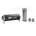 Picture of DeatschWerks Stainless Steel 6AN 5 Micron Universal Inline Fuel Filter Housing Kit 160mm