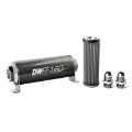 Picture of DeatschWerks Stainless Steel 10AN 40 Micron Universal Inline Fuel Filter Housing Kit 160mm