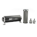 Picture of DeatschWerks Stainless Steel 5-16in 100 Micron Universal Inline Fuel Filter Housing Kit 160mm