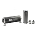 Picture of DeatschWerks Stainless Steel 6AN 100 Micron Universal Inline Fuel Filter Housing Kit 160mm
