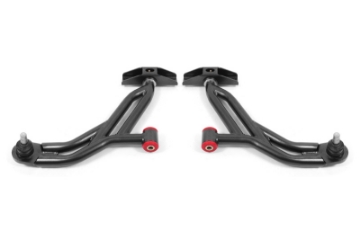 Picture of BMR Suspension 05-14 Ford Mustang Lower A-Arms - Black Hammertone - Non-Adjustable