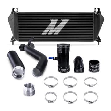 Picture of Mishimoto 19+ Ford Ranger 2-3L EcoBoost Intercooler Kit - Black + MWBK Pipes