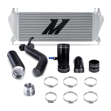 Picture of Mishimoto 19+ Ford Ranger 2-3L EcoBoost Intercooler Kit - Silver + MWBK Pipes