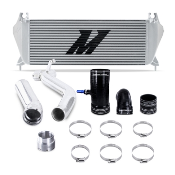 Picture of Mishimoto 19+ Ford Ranger 2-3L EcoBoost Intercooler Kit - Silver + Polished Pipes