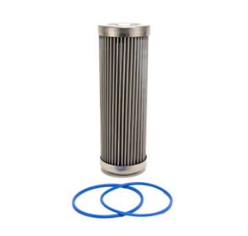Picture of Fuelab 40 Micron Stainless Steel Replacement Element - 6in w-2 O-Rings & Instructions
