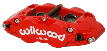 Picture of Wilwood Caliper Forged Narrow Superlite R-H FNSL6R-DS Dust Seal 1-62-1-12 1-10in Rotor Width - Red
