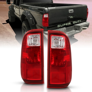 Picture of ANZO 2008-2016 Ford F-250 Taillight Red-Clear Lens OE Replacement