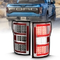Picture of ANZO 2018-2019 Ford F-150 LED Taillight Chrome Red Light Bar w- Sequential