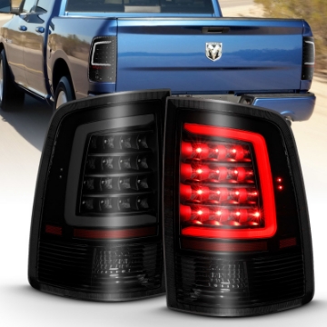 Picture of ANZO 2009-2018 Dodge Ram 1500 LED Taillight Plank Style Black w-Smoke Lens
