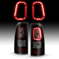 Picture of ANZO 1999-2002 Chevy Silverado 1500 LED Taillights Plank Style Black w-Smoke Lens