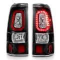 Picture of ANZO 2003-2006 Chevy Silverado 1500 LED Taillights Plank Style Black w-Clear Lens