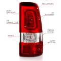 Picture of ANZO 2003-2006 Chevy Silverado 1500 LED Taillights Plank Style Chrome With Red-Clear Lens