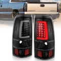 Picture of ANZO 2003-2006 Chevy Silverado 1500 LED Taillights Plank Style Black w-Clear Lens
