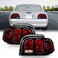 Picture of ANZO 1994-1998 Ford Mustang Taillight Dark Red Lens OE Style