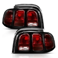 Picture of ANZO 1994-1998 Ford Mustang Taillight Dark Red Lens OE Style