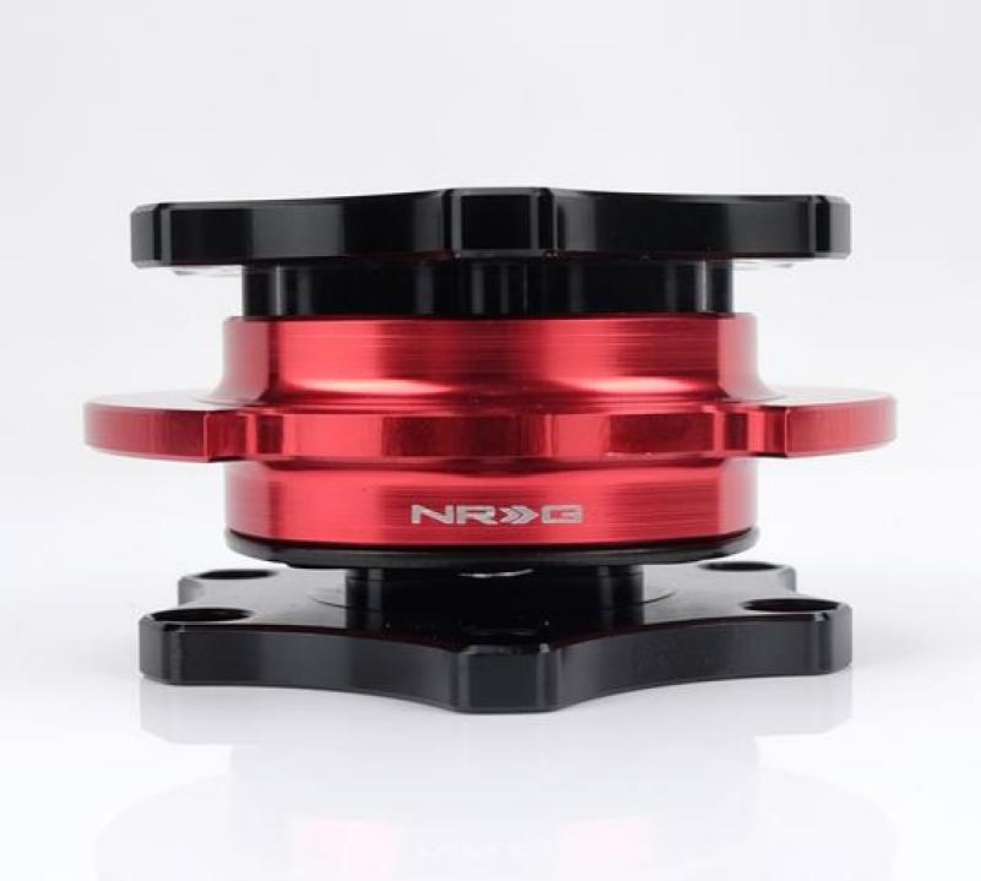 Picture of NRG Quick Release SFI SPEC 42-1 - Shinny Black Body - Red Shinny Ring