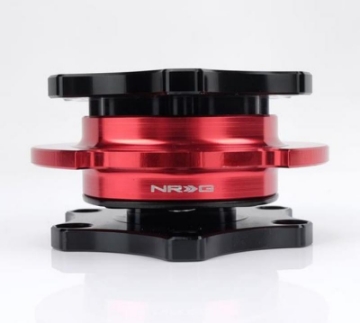 Picture of NRG Quick Release SFI SPEC 42-1 - Shinny Black Body - Red Shinny Ring