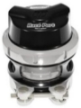 Picture of Turbosmart Raceport Gen-V Universal - Black No Weld Flange Female Pink Spring