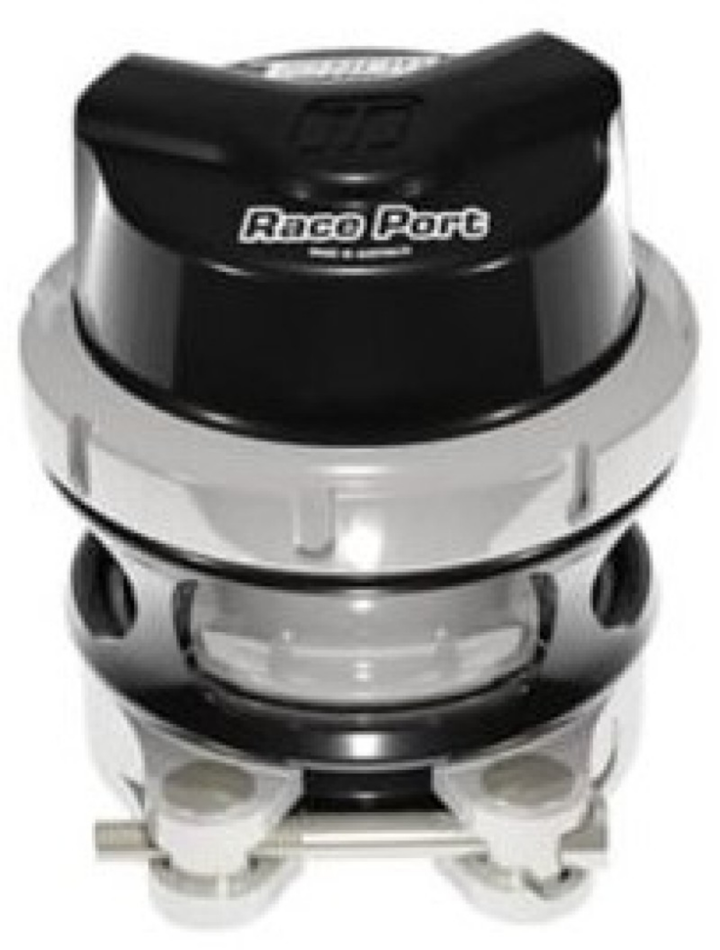 Picture of Turbosmart Raceport Gen-V Universal - Black No Weld Flange Female Pink Spring