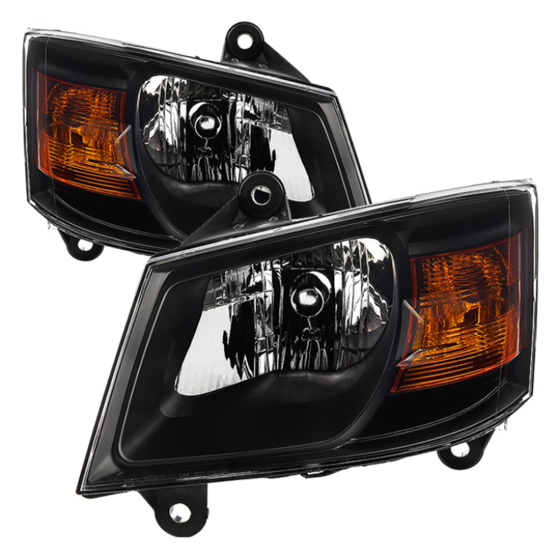 Picture of xTune Dodge Grand Caravan 08-10 OEM Style Headlights-Black HD-JH-DGC08-AM-BK