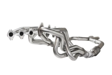 Picture of Kooks 05-10 Ford Mustang GT Shelby GT Bullitt 1-5-8 x 2-1-2 3V Header & Green Catted X-Pipe Kit
