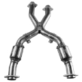 Picture of Kooks 96-04 Ford Mustang SVT Cobra Mach 1 SVT Cobra 1-3-4 x 3 4V Header & Green Catted X-Pipe Kit