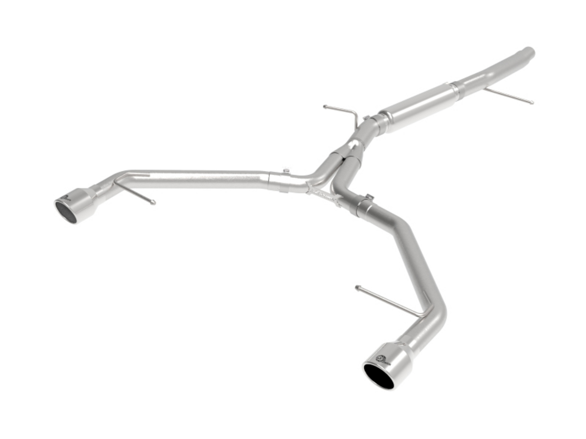 Picture of aFe MACHForce XP 3in-2-5in SS Exhaust Axle-Back 17-19 Audi A4 B9 L4-2-0L t - Polished